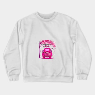 In October We Wear Pink - Breast Cancer Survivor Support Crewneck Sweatshirt